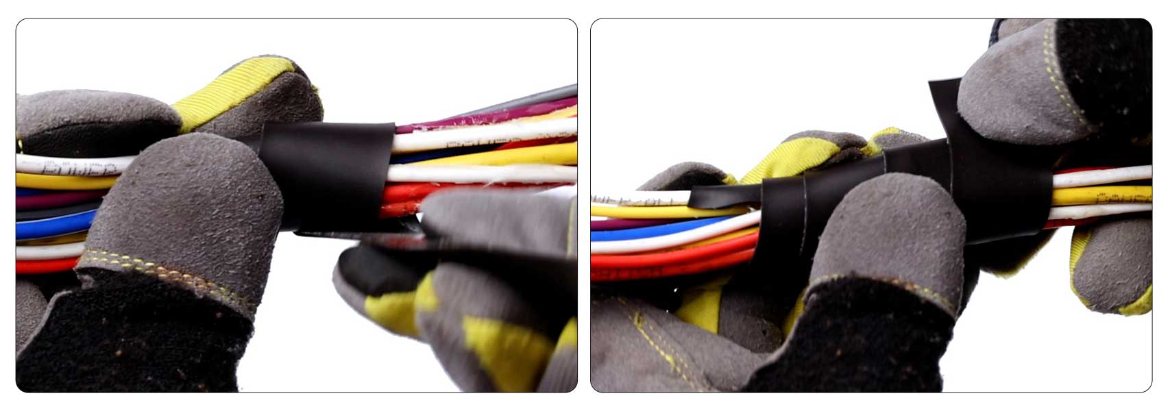 纏繞磁帶，每個(gè)纏繞處重疊